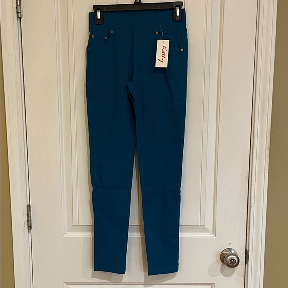 Kathy Denim - Kathy NWT Teal Women's Jeggings pull on pant